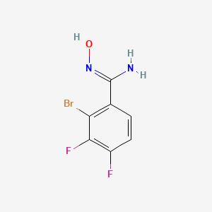 2-Bromo-3,4-difluoro-N'-hydroxybenzene-1-carboximidamide