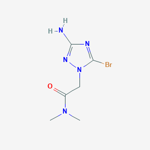 2-(3-Amino-5-bromo-1H-1,2,4-triazol-1-yl)-N,N-dimethylacetamide