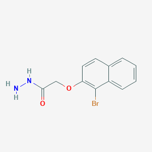 molecular formula C12H11BrN2O2 B1331304 2-[(1-溴-2-萘基)氧基]乙酰肼 CAS No. 315248-38-5