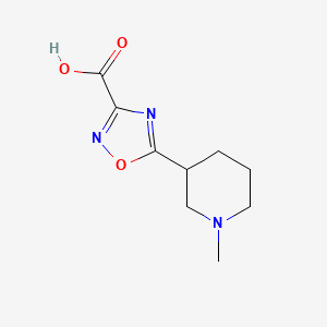 5-(1-Methylpiperidin-3-yl)-1,2,4-oxadiazole-3-carboxylic acid