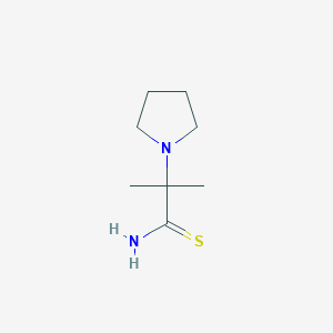 2-Methyl-2-(pyrrolidin-1-yl)propanethioamide