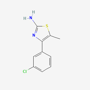 B1331312 4-(3-Chlorophenyl)-5-methyl-1,3-thiazol-2-amine CAS No. 206555-32-0