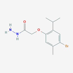 B1331313 2-(4-Bromo-2-isopropyl-5-methylphenoxy)acetohydrazide CAS No. 415943-40-7