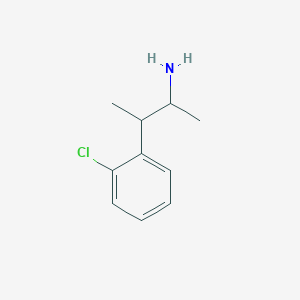 molecular formula C10H14ClN B13313145 3-(2-Chlorophenyl)butan-2-amine 