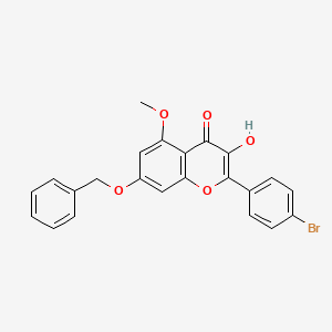 7-(Benzyloxy)-2-(4-bromophenyl)-3-hydroxy-5-methoxy-4h-chromen-4-one