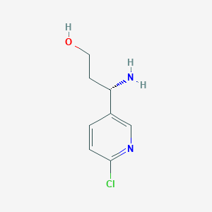 (3S)-3-Amino-3-(6-chloro(3-pyridyl))propan-1-OL