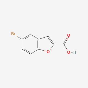 molecular formula C9H5BrO3 B1331319 5-溴-1-苯并呋喃-2-羧酸 CAS No. 10242-11-2