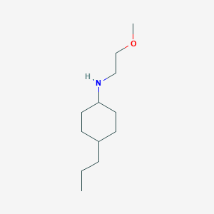 molecular formula C12H25NO B13313205 N-(2-methoxyethyl)-4-propylcyclohexan-1-amine 