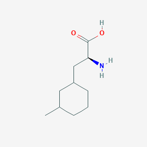 molecular formula C10H19NO2 B13313218 (2S)-2-amino-3-(3-methylcyclohexyl)propanoic acid 