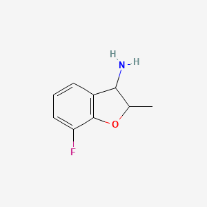 7-Fluoro-2-methyl-2,3-dihydro-1-benzofuran-3-amine