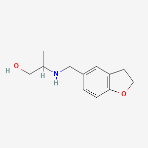 2-[(2,3-Dihydro-1-benzofuran-5-ylmethyl)amino]propan-1-ol