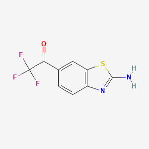 1-(2-Amino-1,3-benzothiazol-6-yl)-2,2,2-trifluoroethan-1-one