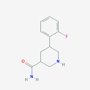 5-(2-Fluorophenyl)piperidine-3-carboxamide