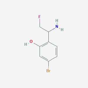 2-(1-Amino-2-fluoroethyl)-5-bromophenol