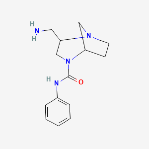 2-(aminomethyl)-N-phenyl-1,4-diazabicyclo[3.2.1]octane-4-carboxamide