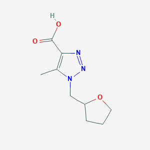 5-methyl-1-(oxolan-2-ylmethyl)-1H-1,2,3-triazole-4-carboxylicacid