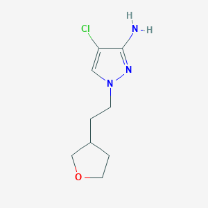 4-Chloro-1-[2-(oxolan-3-yl)ethyl]-1H-pyrazol-3-amine