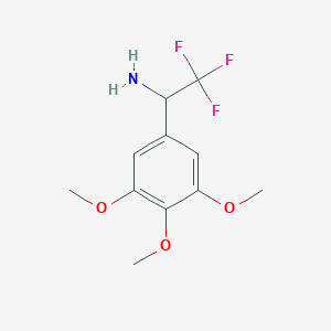 2,2,2-Trifluoro-1-(3,4,5-trimethoxyphenyl)ethan-1-amine