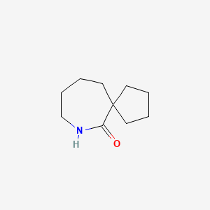 molecular formula C10H17NO B13313430 7-Azaspiro[4.6]undecan-6-one 