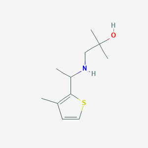 2-Methyl-1-{[1-(3-methylthiophen-2-yl)ethyl]amino}propan-2-ol