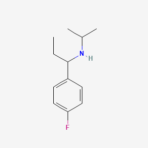 molecular formula C12H18FN B13313459 [1-(4-Fluorophenyl)propyl](propan-2-yl)amine 