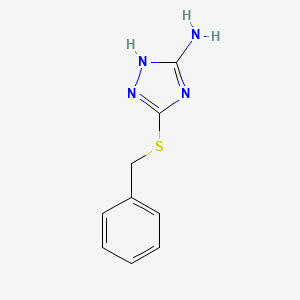 molecular formula C9H10N4S B1331347 3-(苄基硫烷基)-1H-1,2,4-三唑-5-胺 CAS No. 3922-47-2