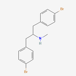 molecular formula C16H17Br2N B13313473 [1,3-Bis(4-bromophenyl)propan-2-yl](methyl)amine 