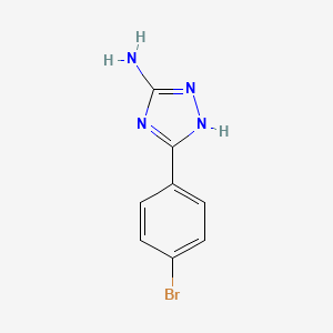 molecular formula C8H7BrN4 B1331349 5-(4-溴苯基)-4H-1,2,4-三唑-3-胺 CAS No. 54464-13-0