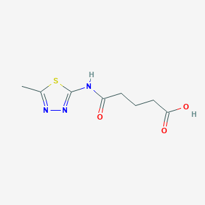 molecular formula C8H11N3O3S B1331350 4-(5-甲基-[1,3,4]噻二唑-2-基氨基甲酰基)-丁酸 CAS No. 247225-30-5