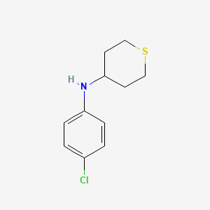 N-(4-chlorophenyl)thian-4-amine