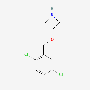 molecular formula C10H11Cl2NO B13313527 3-((2,5-Dichlorobenzyl)oxy)azetidine 