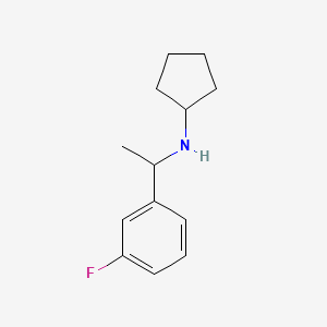 N-[1-(3-fluorophenyl)ethyl]cyclopentanamine