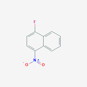 molecular formula C10H6FNO2 B1331356 1-氟-4-硝基萘 CAS No. 341-92-4