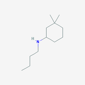 molecular formula C12H25N B13313587 N-butyl-3,3-dimethylcyclohexan-1-amine 