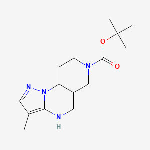 tert-Butyl 5-methyl-2,3,7,11-tetraazatricyclo[7.4.0.0,2,6]trideca-3,5-diene-11-carboxylate