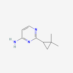 molecular formula C9H13N3 B13313598 2-(2,2-Dimethylcyclopropyl)pyrimidin-4-amine 