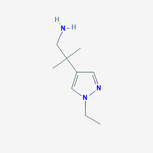 2-(1-ethyl-1H-pyrazol-4-yl)-2-methylpropan-1-amine