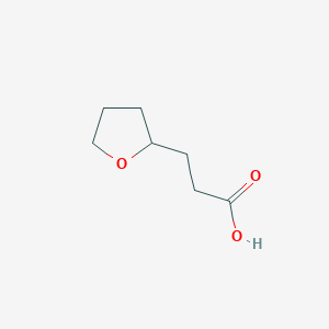 molecular formula C7H12O3 B1331362 3-(氧杂环-2-基)丙酸 CAS No. 935-12-6