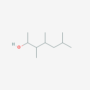 molecular formula C10H22O B13313644 3,4,6-Trimethylheptan-2-ol 