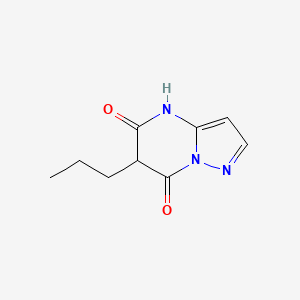 molecular formula C9H11N3O2 B13313679 6-Propyl-4H,5H,6H,7H-pyrazolo[1,5-A]pyrimidine-5,7-dione 