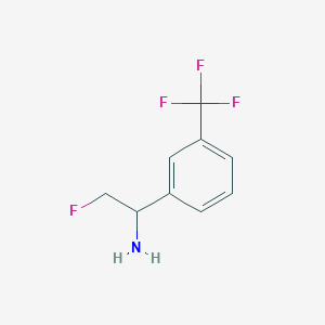 2-Fluoro-1-[3-(trifluoromethyl)phenyl]ethan-1-amine