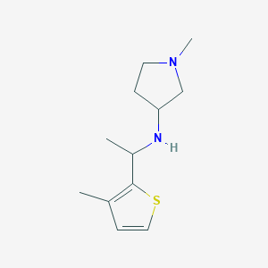 1-methyl-N-[1-(3-methylthiophen-2-yl)ethyl]pyrrolidin-3-amine