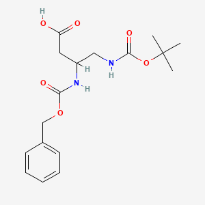 (S)-3-(((Benzyloxy)carbonyl)amino)-4-((tert-butoxycarbonyl)amino)butanoic acid