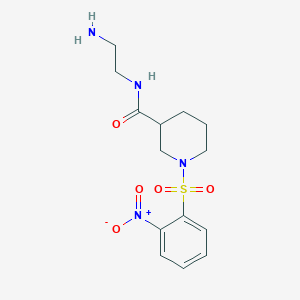 N-(2-Aminoethyl)-1-(2-nitrobenzenesulfonyl)piperidine-3-carboxamide