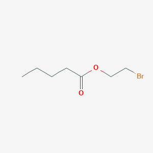 molecular formula C7H13BrO2 B13313857 2-Bromoethyl pentanoate CAS No. 5451-78-5