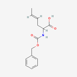 2-{[(Benzyloxy)carbonyl]amino}hex-4-enoic acid