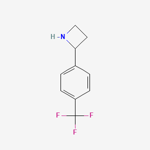 molecular formula C10H10F3N B13313889 2-(4-(Trifluoromethyl)phenyl)azetidine 