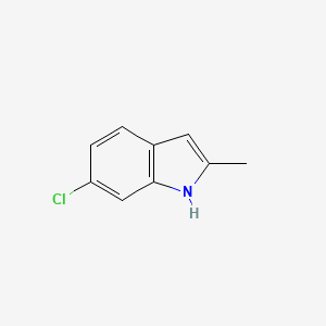 molecular formula C9H8ClN B1331389 6-氯-2-甲基-1H-吲哚 CAS No. 6127-17-9