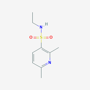 molecular formula C9H14N2O2S B13313893 N-Ethyl-2,6-dimethylpyridine-3-sulfonamide 