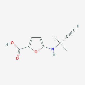 5-[(2-Methylbut-3-YN-2-YL)amino]furan-2-carboxylic acid